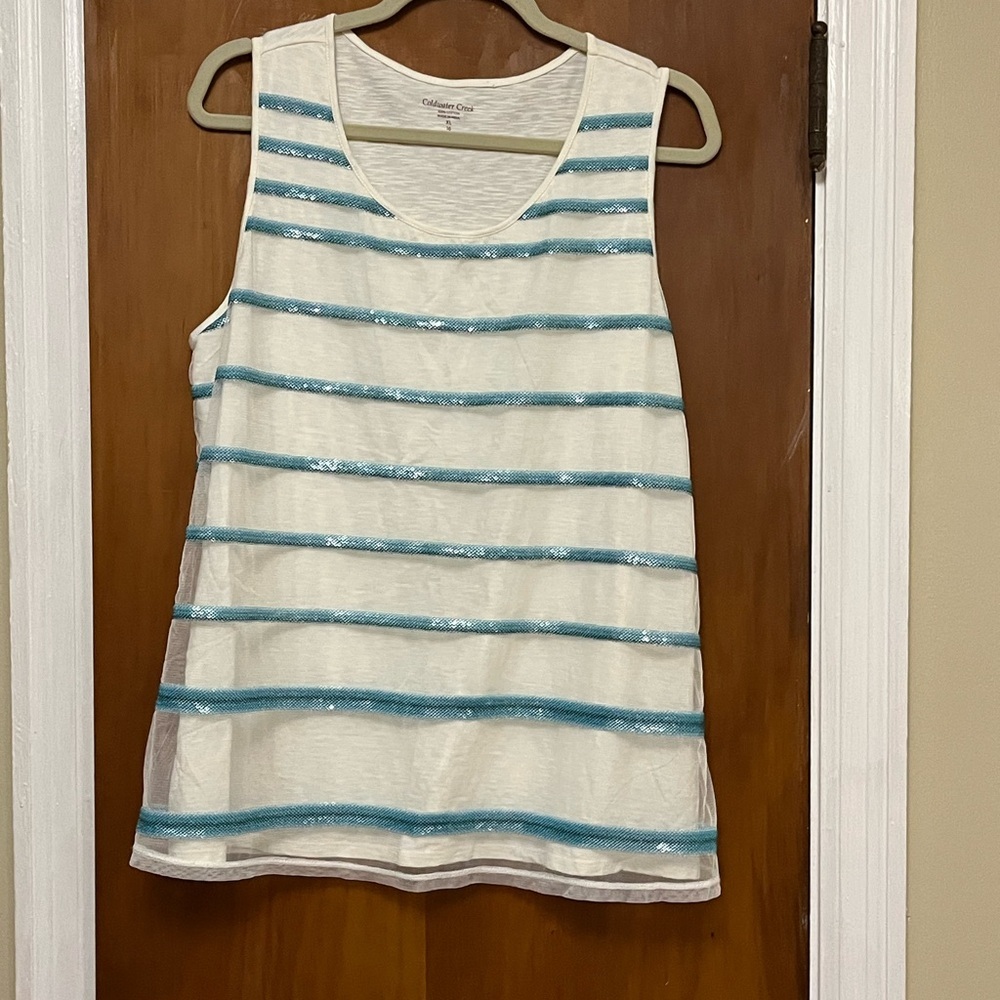 Cold water Creek summer sleeveless Tank Top size XL